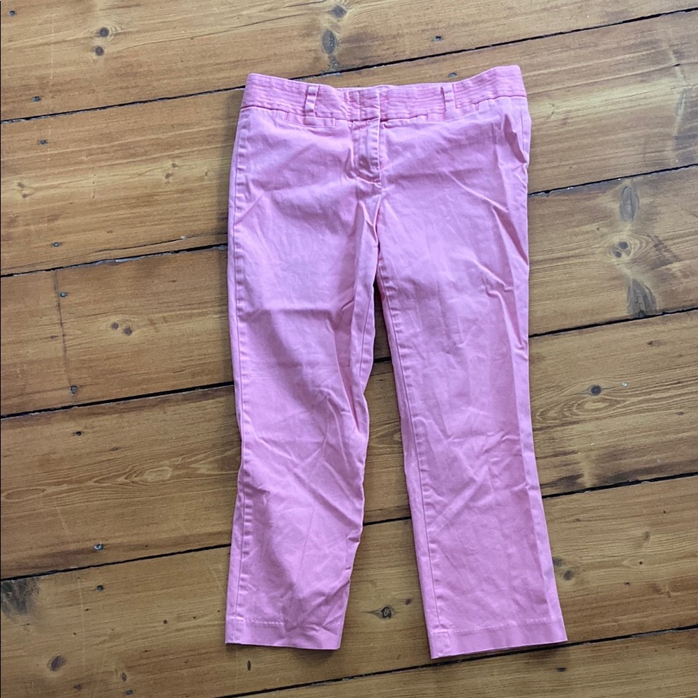 J. Crew Pink City Fit Capri Pants